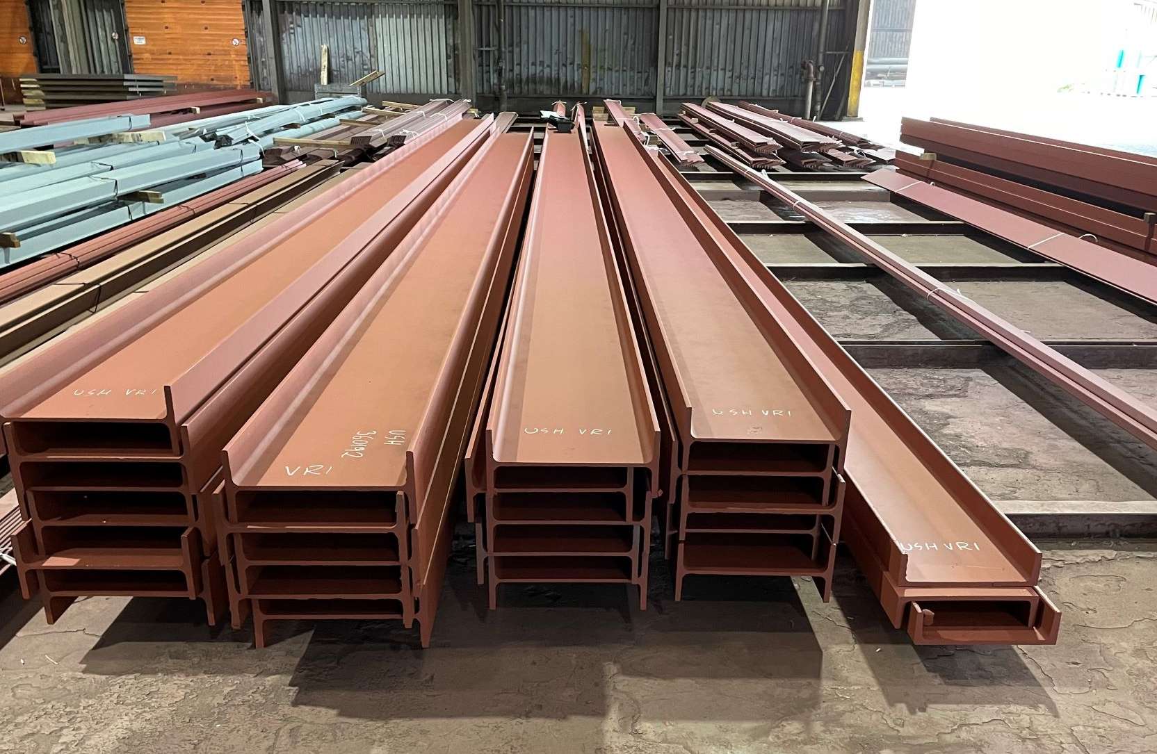 Balkstaal gestraald met lasmenie 