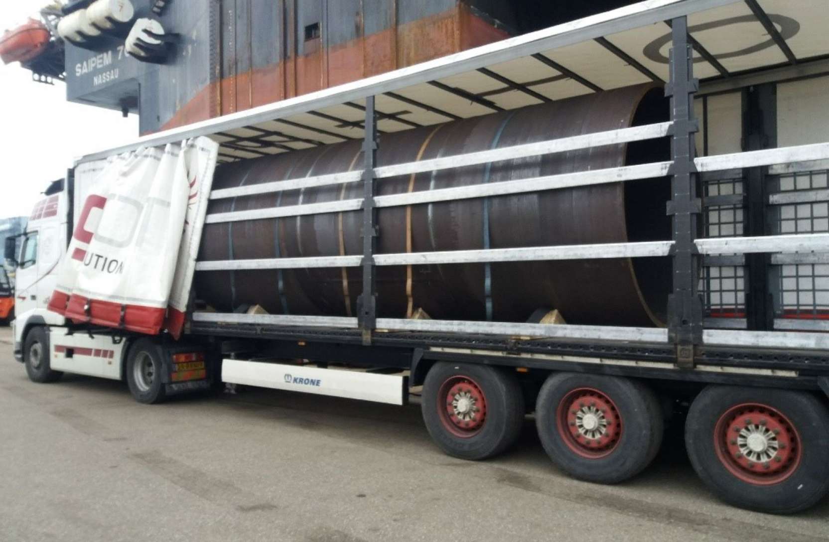 Gelaste stalen buis geproduceerd van staalplaten uit voorraad - FPSO project 